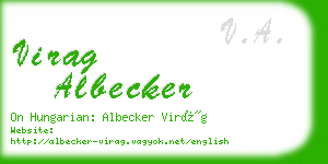 virag albecker business card